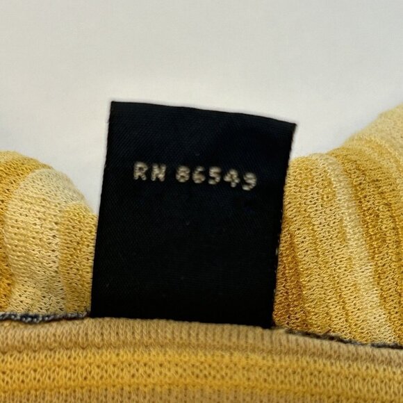 Tommy Bahama Shirt Mens Extra Large Silk Cotton Yellow Stripe Tropical Print - Picture 5 of 14